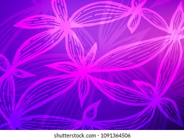 Light Purple vector natural abstract background. Geometric doodle illustration in Origami style with gradient. A completely new design for your business.