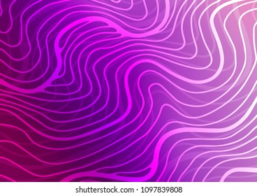 Light Purple vector natural abstract template. Brand-new colored illustration in blurry style with doodles. Brand-new design for your business.