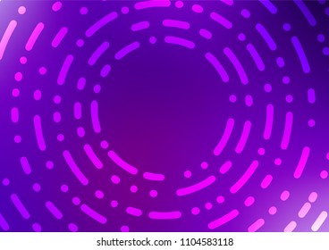 Light Purple vector natural abstract template. Ethnic elegant natural pattern with gradient. The doodle design can be used for your web site.