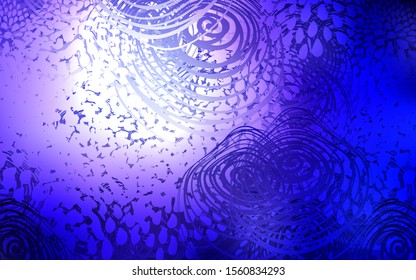 Light Purple vector natural abstract template. Blurred decorative design in Indian style with flowers. A completely new template for your business design.