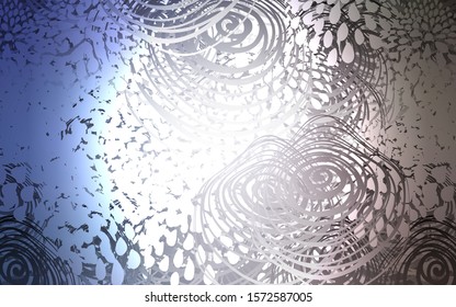 Light Purple vector natural abstract design. A vague abstract illustration with flowers in doodles style. A completely new design for your business.