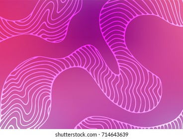 Light Purple vector natural abstract background. Ethnic elegant natural pattern with gradient. Brand-new style for your business design.