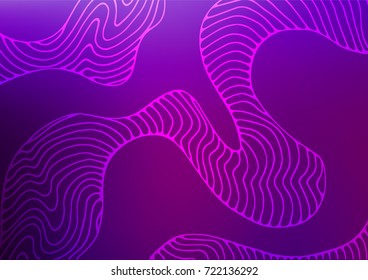 Light Purple vector natural abstract texture. Geometric doodle illustration in Origami style with gradient. Brand-new style for your business design.