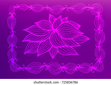 Light Purple vector natural abstract texture. Glitter abstract illustration with doodles and Zen tangles. The template can be used as a background for cell phones.