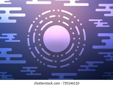 Light Purple vector natural abstract template. Doodles on blurred abstract background with gradient. The completely new template can be used for your brand book.