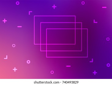 Light Purple vector natural abstract template. A completely new color illustration in doodle style. Brand-new design for your business.