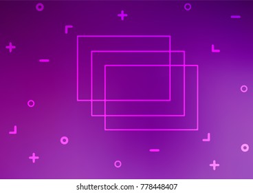 Light Purple vector natural abstract texture. Modern geometrical abstract illustration with doodles. A completely new design for your business.