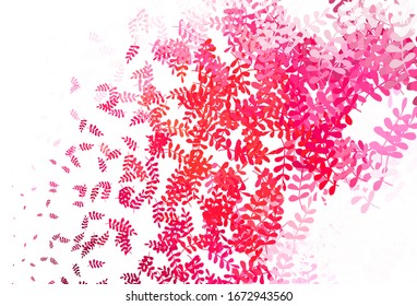 Arte natural de vector claro con hojas. Nueva ilustración colorida en estilo doodle con hojas. Nuevo diseño para su negocio.