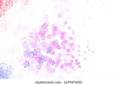 Light Purple vector natural artwork with leaves. Doodle illustration of leaves in Origami style with gradient. Colorful pattern for kid's books.
