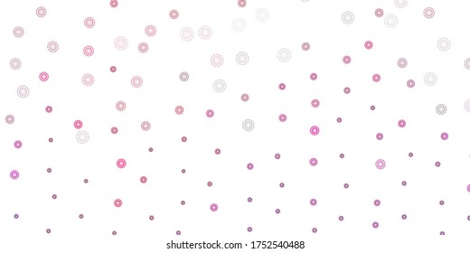 Light purple vector natural artwork with flowers. Simple colored illustration with abstarct flowers. Pattern for website designs.