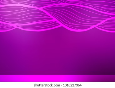 Light Purple vector natural elegant background. Shining colored illustration with doodles in Zen tangle style. A new texture for your design.
