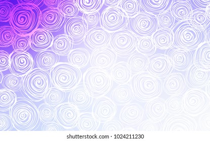 Light Purple vector natural elegant template. A completely new color illustration in doodle style with roses. The doodle design can be used for your web site.
