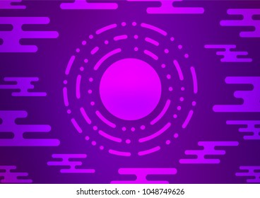 Light Purple vector natural elegant template. Brand-new colored illustration in blurry style with doodles. The pattern can be used for wallpapers and coloring books.