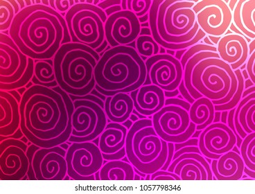 Light Purple vector natural elegant template. Decorative shining illustration with doodles on abstract template. The completely new template can be used for your brand book.