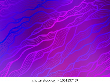 Light Purple vector natural elegant pattern. A vague abstract illustration with doodles in Indian style. Hand painted design for web, wrapping, wallpaper.