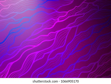 Light Purple vector natural elegant texture. Colorful abstract illustration with lines in Asian style. Hand painted design for web, wrapping, wallpaper.