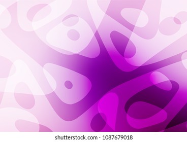Light Purple vector natural elegant template. Blurred decorative design in Indian style with Zen tangles. The template can be used as a background for cell phones.