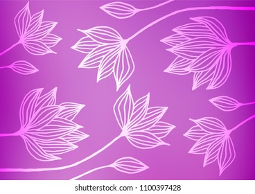 Light Purple vector natural elegant template. Geometric doodle illustration in Origami style with gradient. A completely new template for your business design.