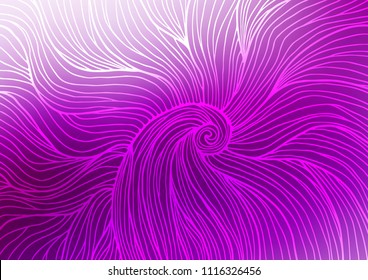 Light Purple vector natural elegant pattern. Glitter abstract illustration with doodles and Zen tangles. A new texture for your design.