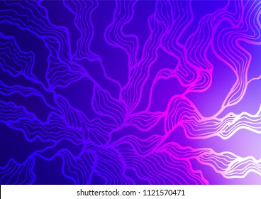 Light Purple vector natural elegant template. Ethnic elegant natural pattern with gradient. Brand-new style for your business design.
