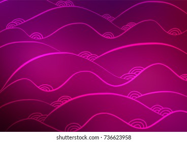 Light Purple vector natural elegant background. Modern geometrical abstract illustration with doodles. The template can be used as a background for cell phones.