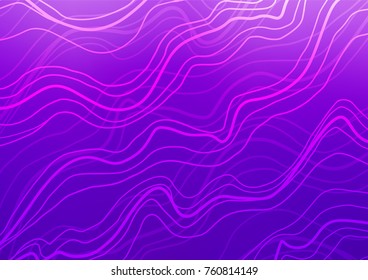 Light Purple vector natural elegant template. Colorful abstract illustration with lines in Asian style. The template can be used as a background for cell phones.