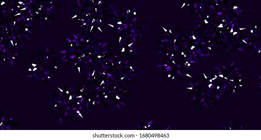 Light Purple vector natural layout with flowers. Simple design with flowers on abstarct background. Smart design for leaflets, books.