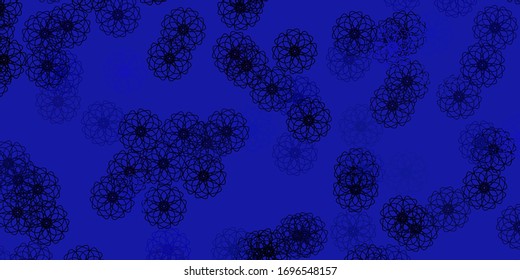 Light Purple vector natural layout with flowers. Colorful flowers in natural style on simple background. Best design for your business.