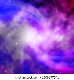 Light Purple vector pattern with abstract stars. Modern geometric abstract illustration with stars. Pattern for wrapping gifts.