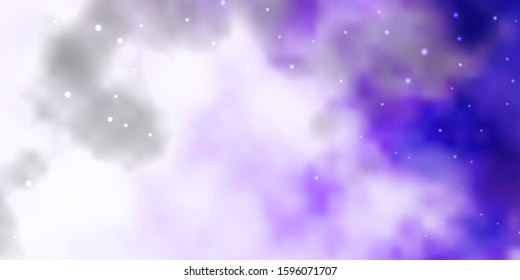 Light Purple vector pattern with abstract stars. Colorful illustration in abstract style with gradient stars. Pattern for websites, landing pages.