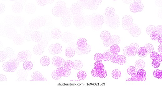Light Purple vector pattern with abstract shapes. Colorful illustration with simple gradient shapes. Smart design for your business.