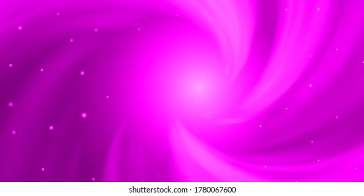 Light Purple vector pattern with abstract stars. Colorful illustration in abstract style with gradient stars. Pattern for new year ad, booklets.