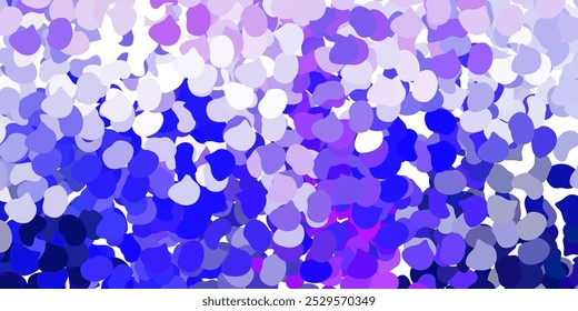 Light purple vector pattern with abstract shapes. Simple design in abstract style with gradient forms. Modern design for your ads.