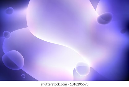 Light Purple vector pattern with bent ribbons. Geometric illustration in memphis style with gradient.  Pattern for your business design.