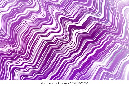 Light Purple vector pattern with bent ribbons. A completely new color illustration in marble style. A completely new template for your business design.