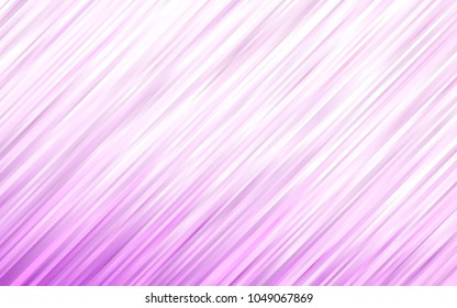 Light Purple vector pattern with bent ribbons. Colorful abstract illustration with gradient lines. Pattern for your business design.