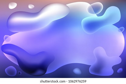 Light Purple vector pattern with bent ribbons. Glitter abstract illustration with wry lines. Textured wave pattern for backgrounds.