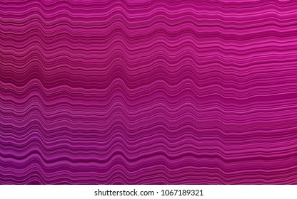 Light Purple vector pattern with bent ribbons. A vague circumflex abstract illustration with gradient. The template for cell phone backgrounds.