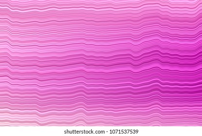 Light Purple vector pattern with bent ribbons. Geometric illustration in marble style with gradient.  A completely new template for your business design.