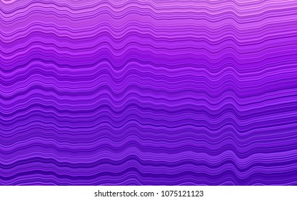 Light Purple vector pattern with bent lines. Creative geometric illustration in marble style with gradient. A completely new marble design for your business.