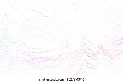 Light Purple vector pattern with bent lines. Modern gradient abstract illustration with bandy lines. A completely new template for your business design.