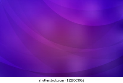 Light Purple vector pattern with bent lines. Shining illustration, which consist of blurred lines, circles. Marble design for your web site.