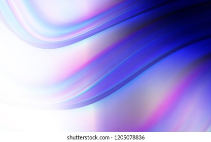 Light Purple vector pattern with bent lines. Colorful abstract illustration with gradient lines. The template for cell phone backgrounds.