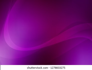 Light Purple vector pattern with bent ribbons. Shining crooked illustration in marble style. The template for cell phone backgrounds.