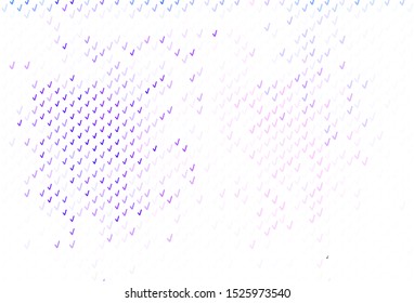 Light Purple vector pattern with bent lines. A completely new colorful illustration in simple style. A completely new design for your business.