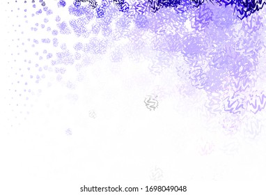 Light Purple vector pattern with bent lines. Creative illustration in halftone style with gradient. A new texture for your  ad, booklets, leaflets.