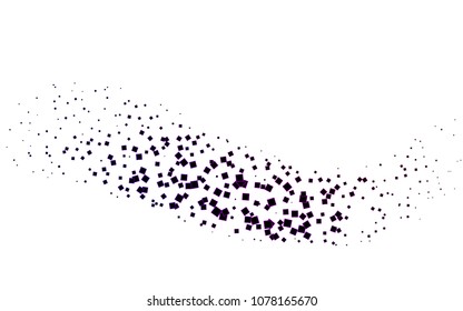 Light Purple vector pattern. Brand-new rectangular template. Shining geometric sample. Repeating theme with rectangular shapes. Texture for your design.