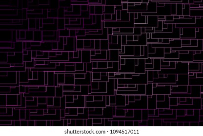 Light Purple vector pattern. Brand-new rectangular template. Shining geometric sample. Repeating theme with rectangular shapes. Texture for your design.