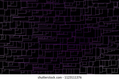 Light Purple vector pattern. Brand-new rectangular template. Shining geometric sample. Repeating theme with rectangular shapes. Texture for your design.