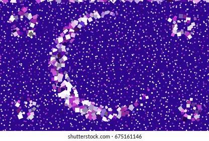 Light Purple vector pattern. Brand-new rectangular template. Shining geometric sample. Repeating theme with rectangular shapes. Texture for your design.